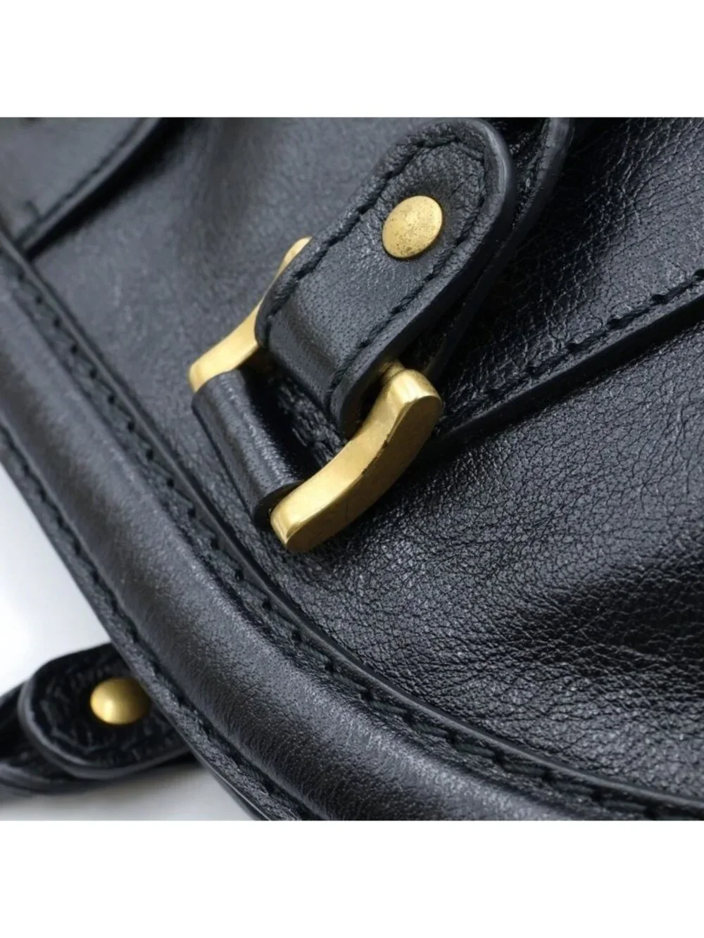 Gucci GG Marmont Liber 2-Way Shoulder Bag Black Leather