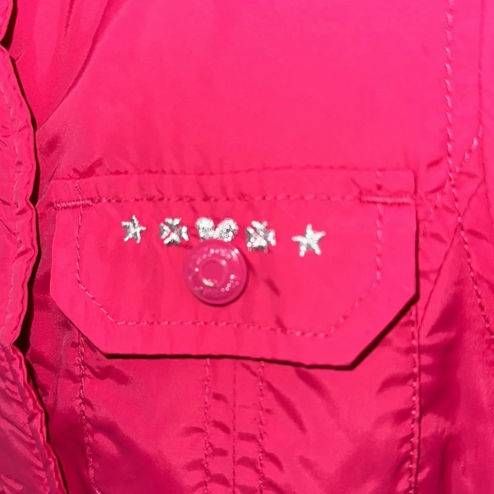 OshKosh B gosh Pink girls embroidered puffer coat‎ size 4