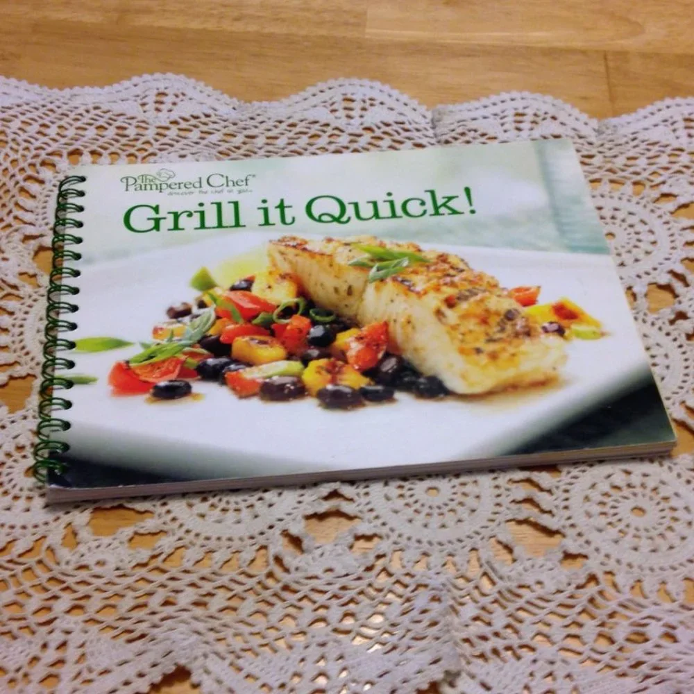 Pampered Chef Grill it Quick!  Cookbook, Recipes for easy grilling