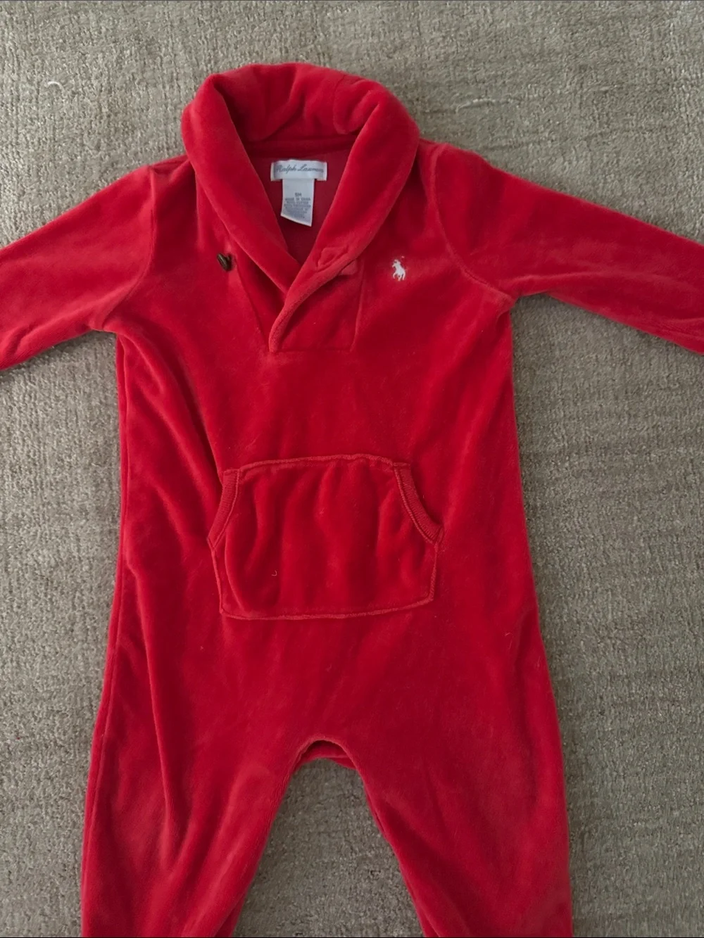 Ralph Lauren plush footed