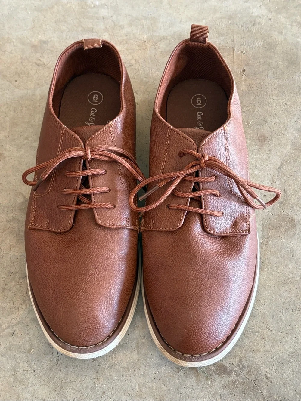 Boy’s Brown Lace-Up Dress Shoes