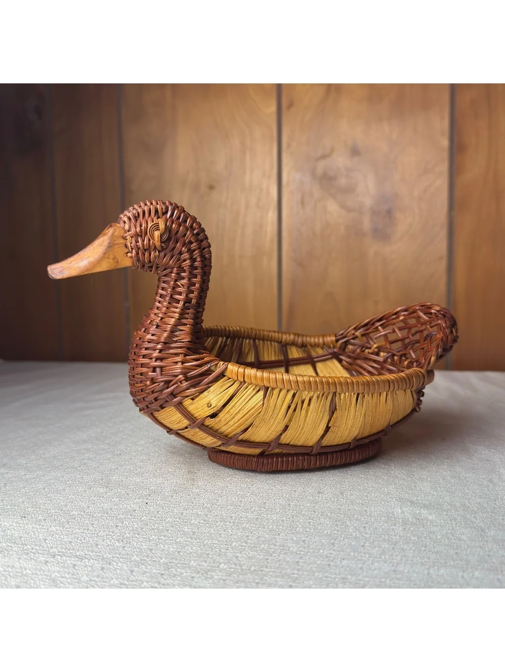Vintage woven wicker