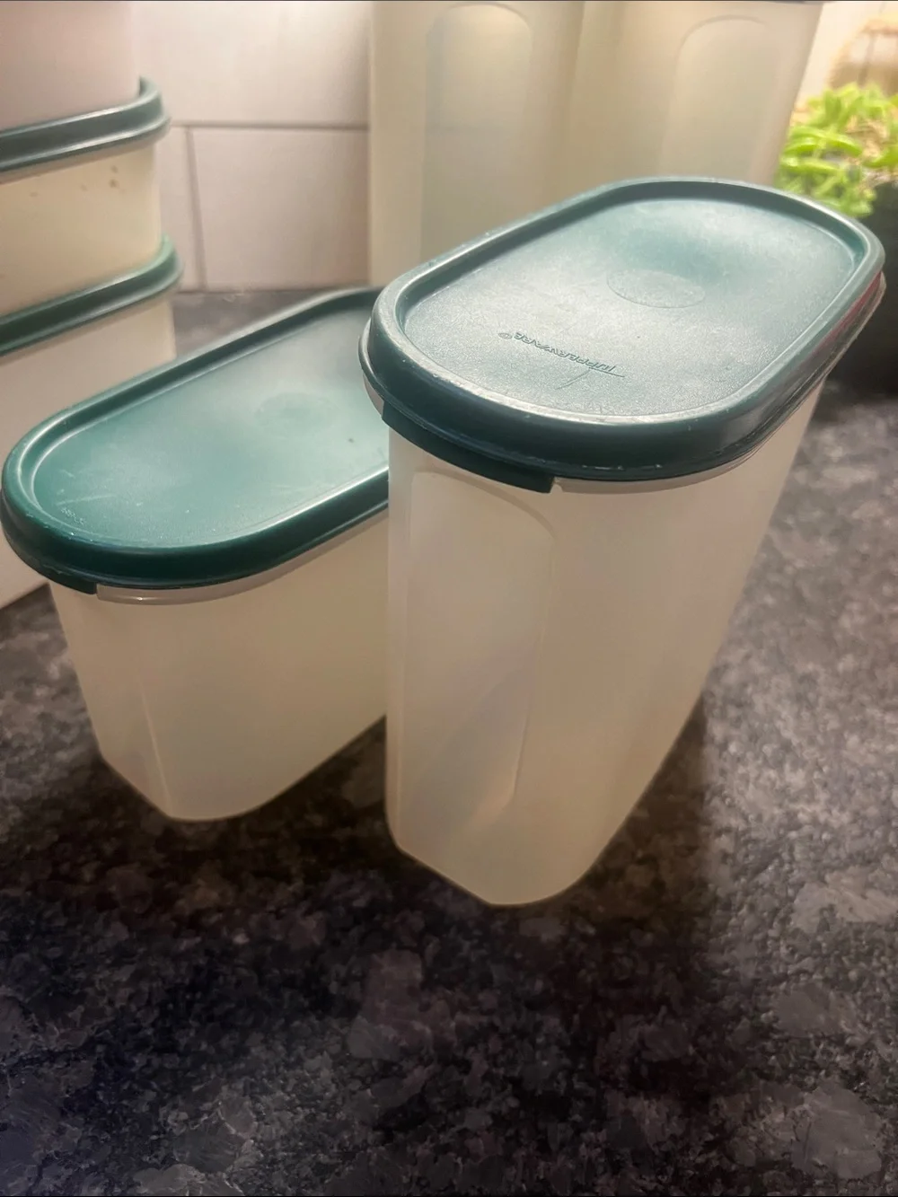 Tupperware set plastic
