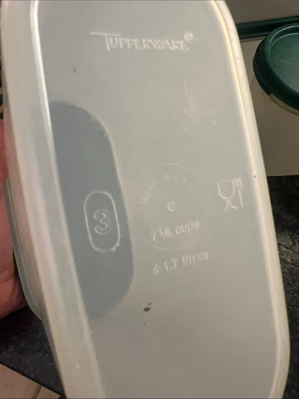 Tupperware set plastic