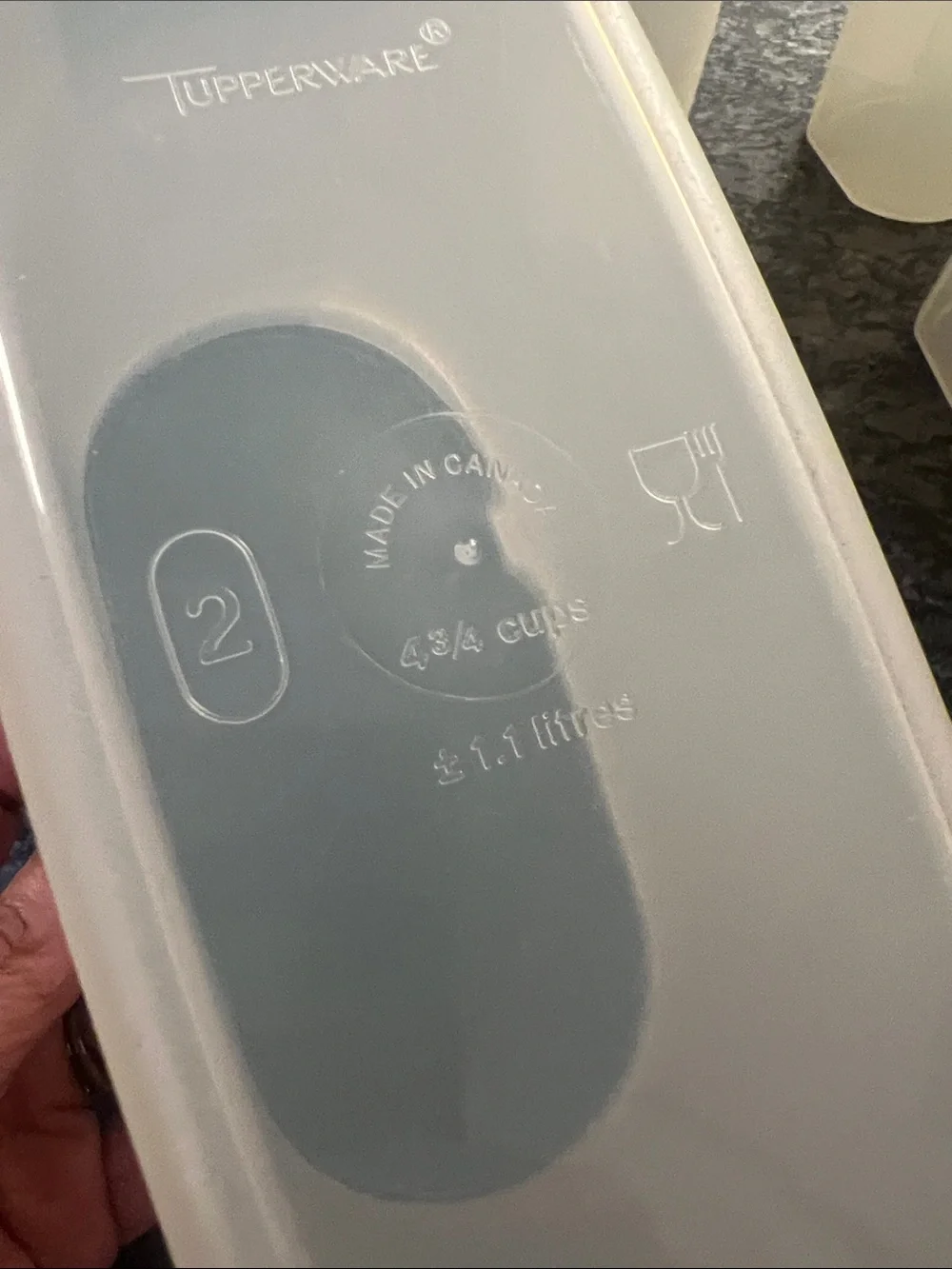 Tupperware set plastic