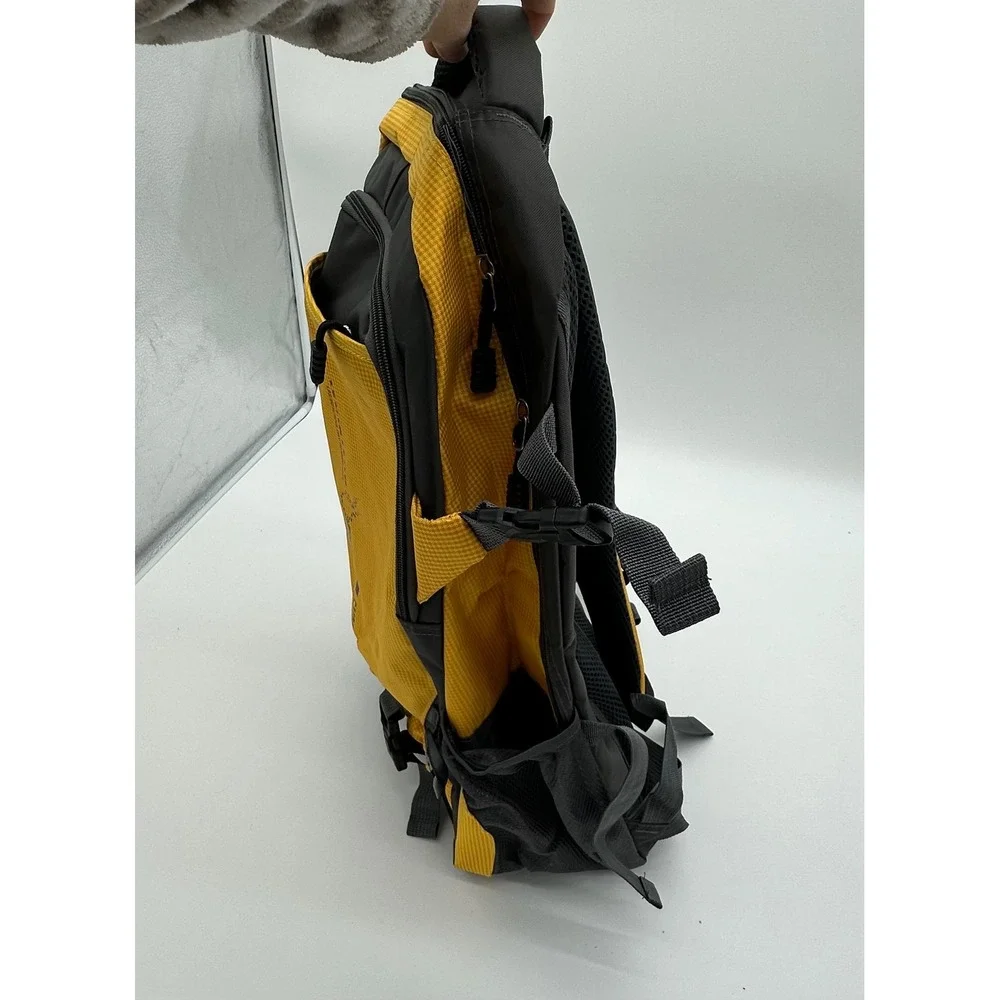 Langfeng Backpack Unisex Outdoor‎ Hiking Travel Rucksack Yellow Grey OS