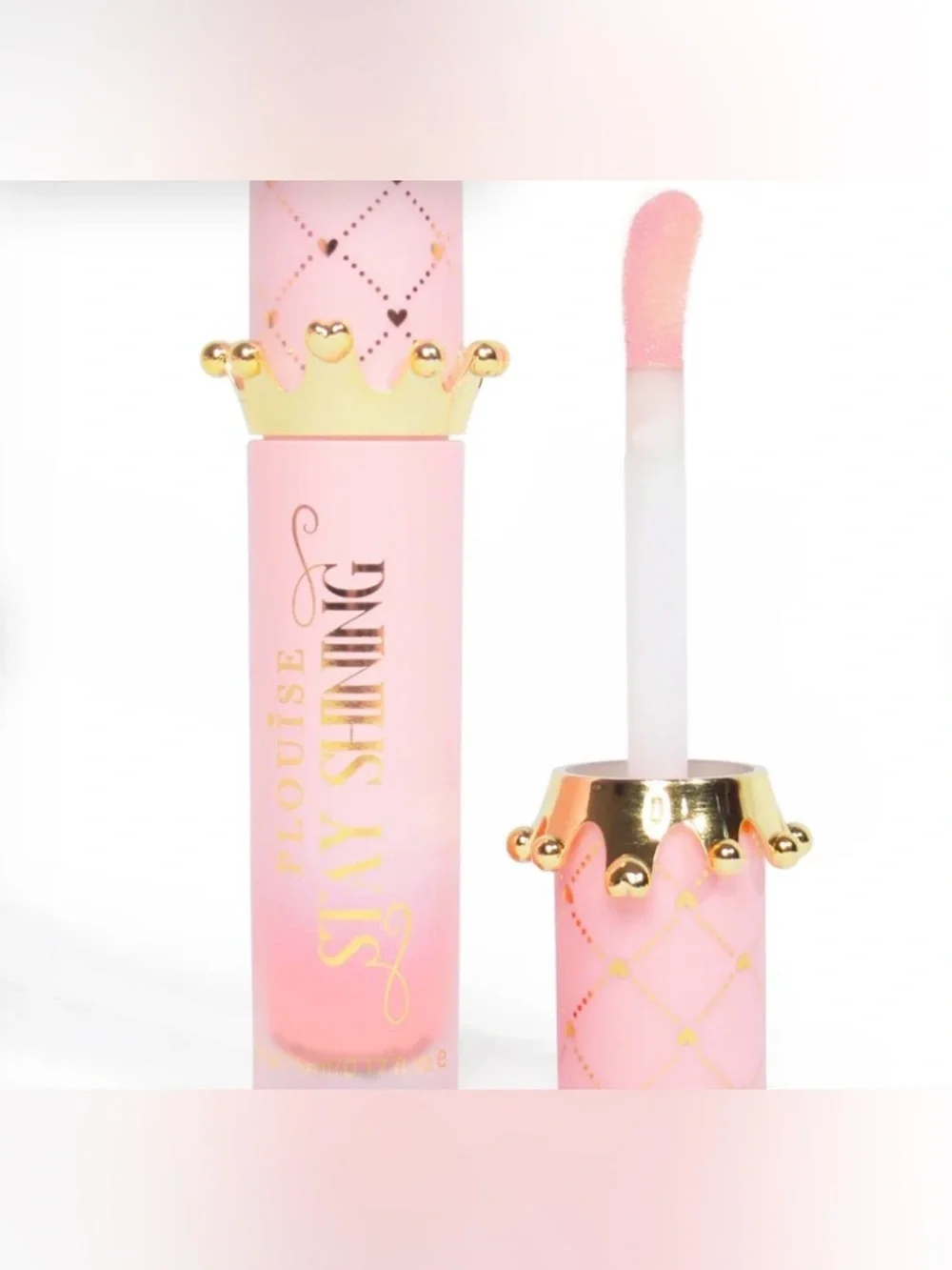 Birthday Cake, New No Box, P.Louise Stay Shining Crown Glossy Lip Oil.