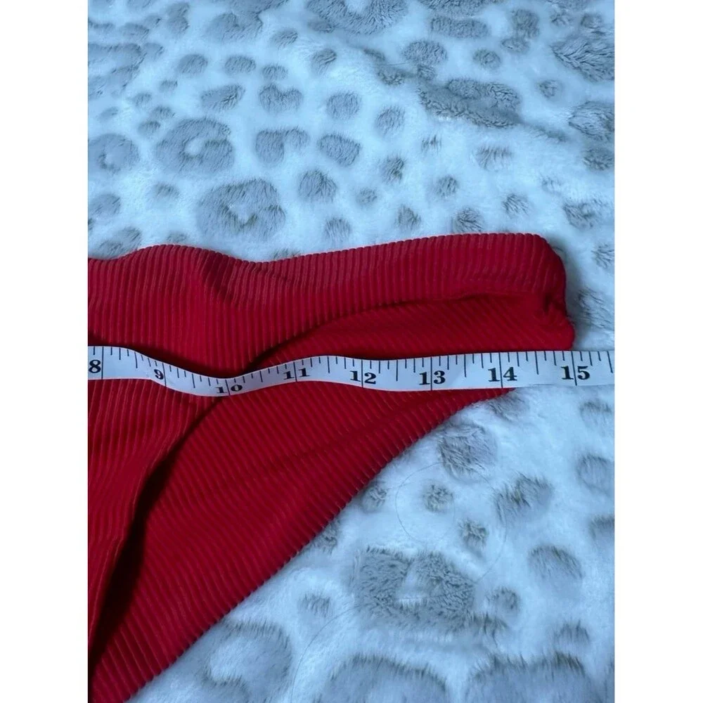 Frankie’s bikinis red bikini bottoms