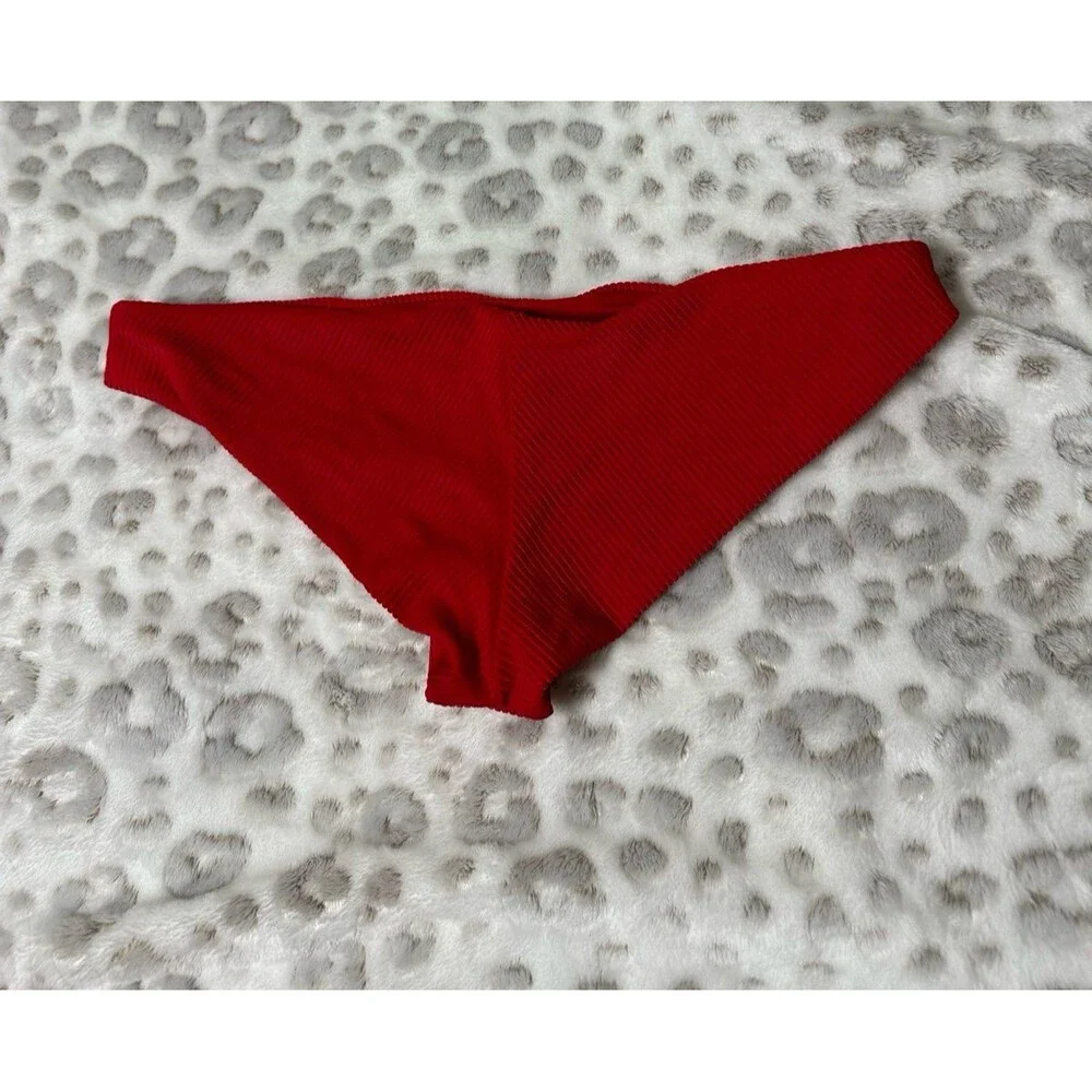 Frankie’s bikinis red bikini bottoms