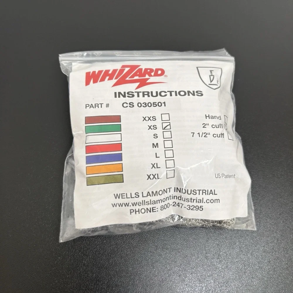 New Whizard Stainless Steel Cut‎ Resistant Glove Size XS Mesh CS030501 NIB