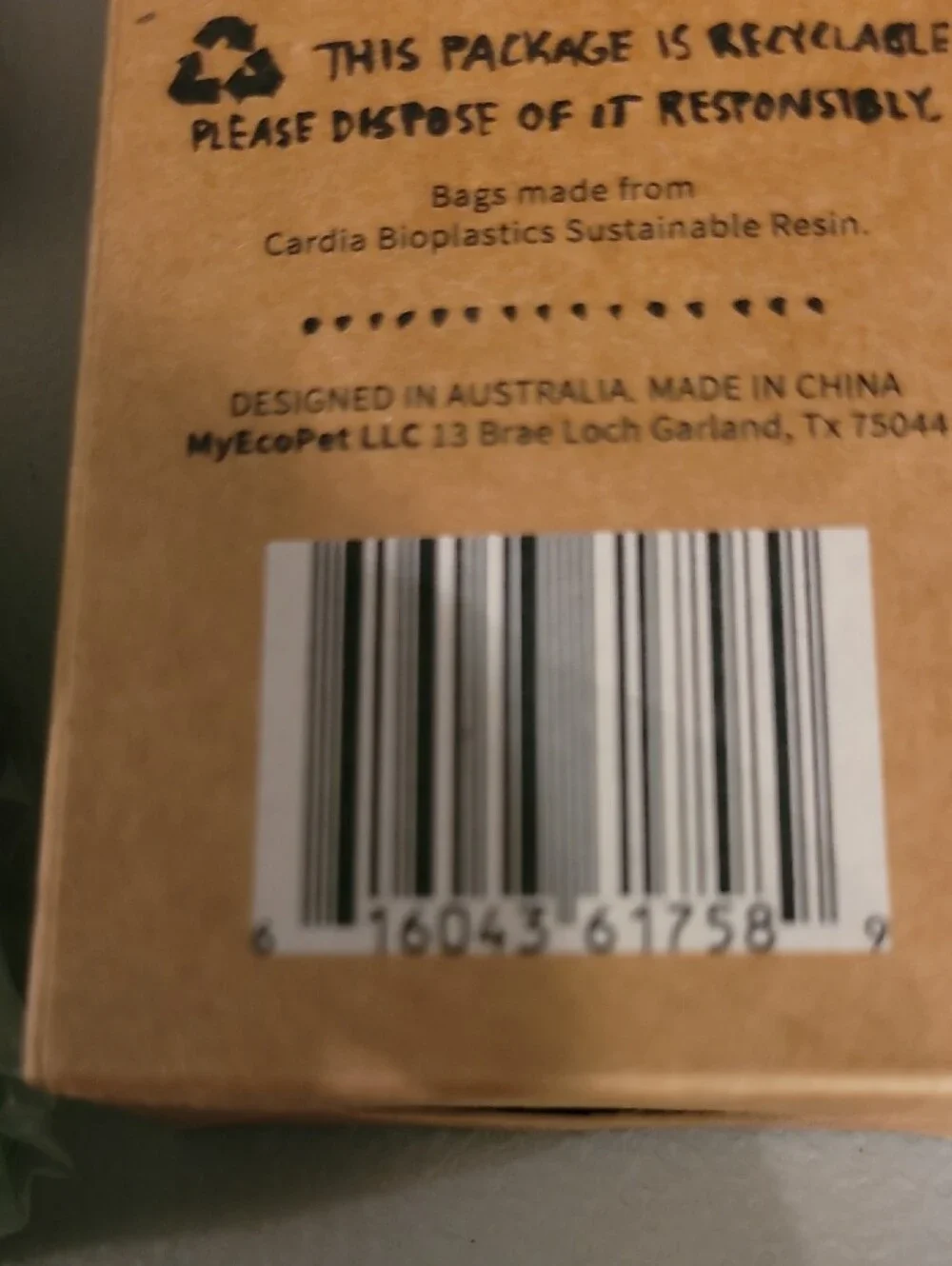 N/A compostable dog