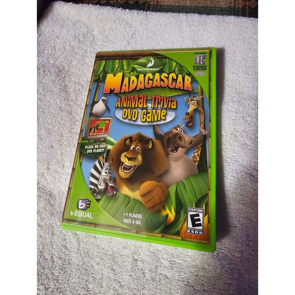 Dreamworks Madagascar Animal Trivia DVD Game Family Fun Ages‎ 6-106