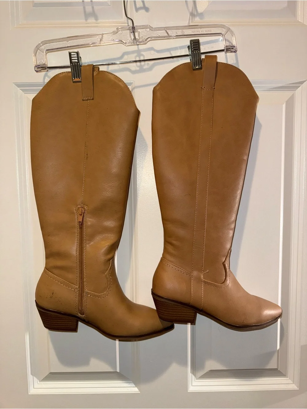 Universal Thread Women's Over-the-Knee Western Boot in Tan