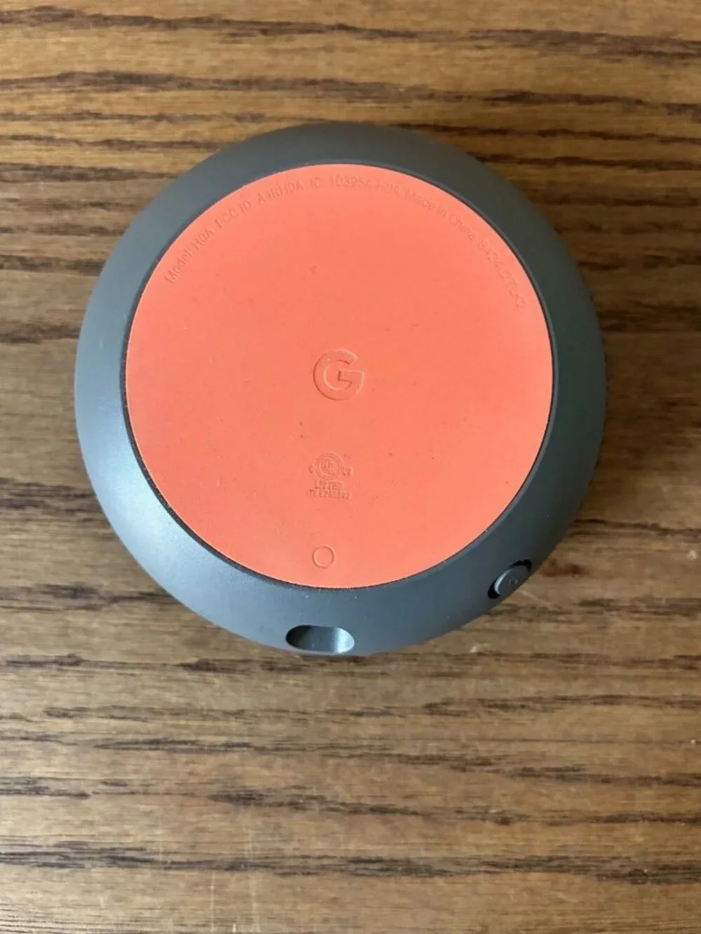 Google Home Mini; Model# H0A; 1st Gen Released in 2017; Black/Gray/Red