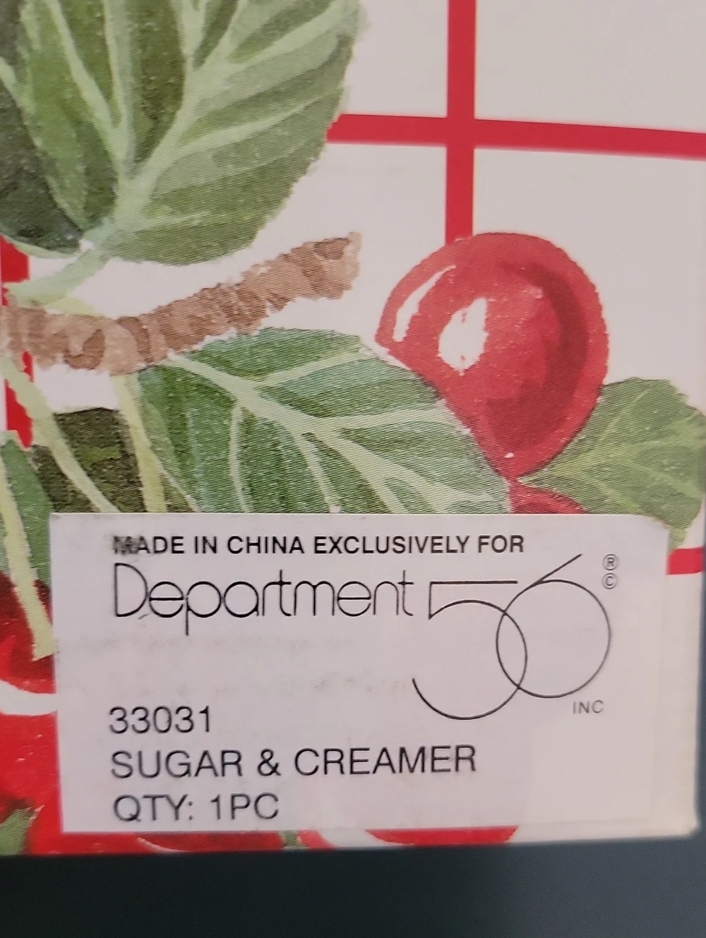 Department 56 bright red