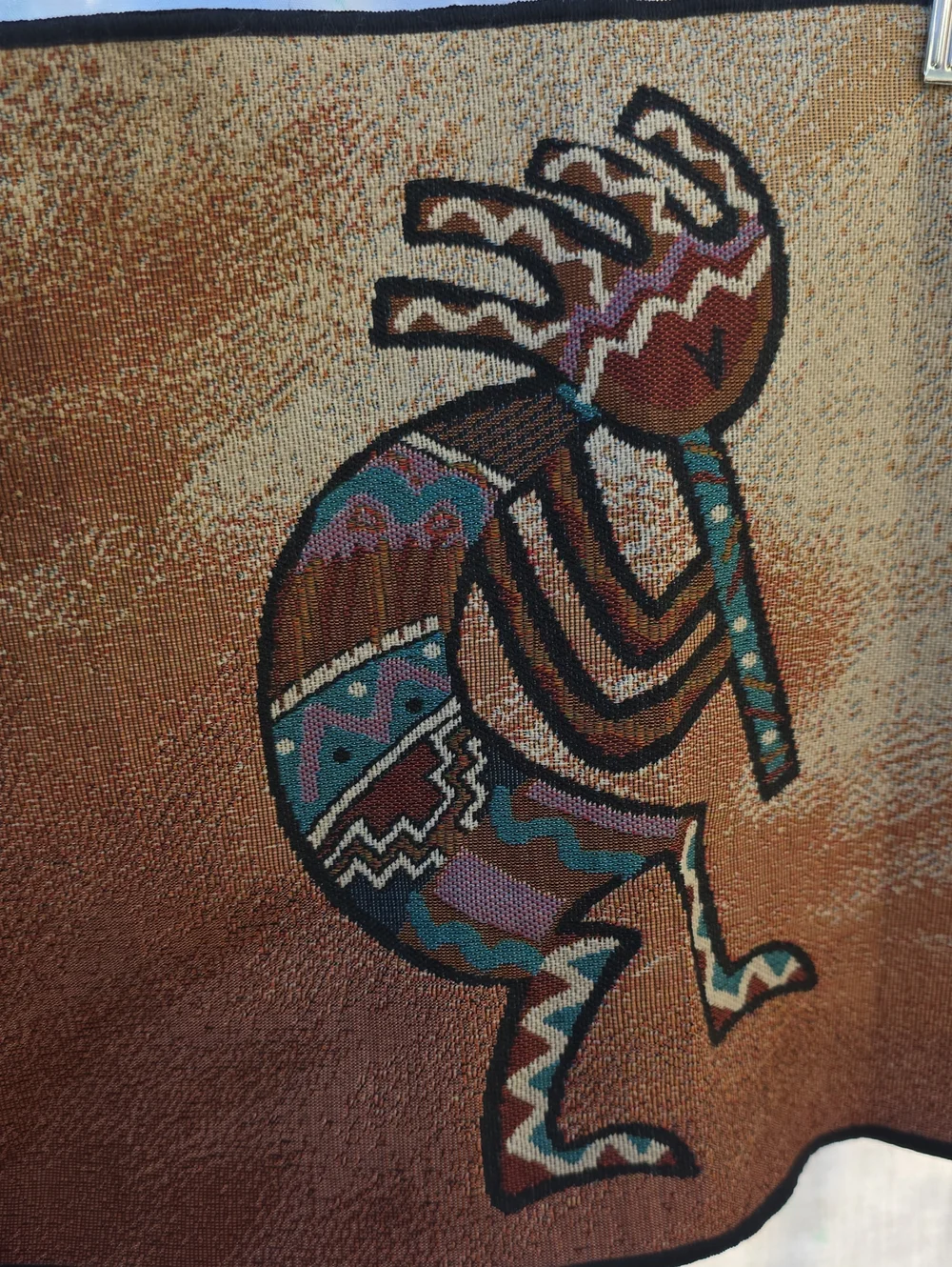 Vintage Vohann Southwestern Tapestry Kokopelli Table Runner (68