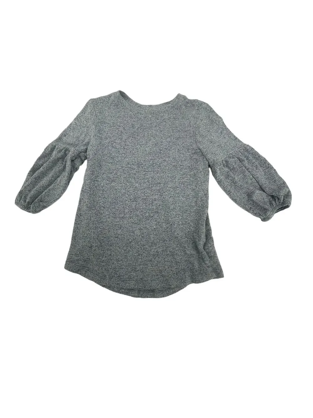 Gap Kids Girls Gray Balloon Sleeve Blouse Youth Size Medium 8