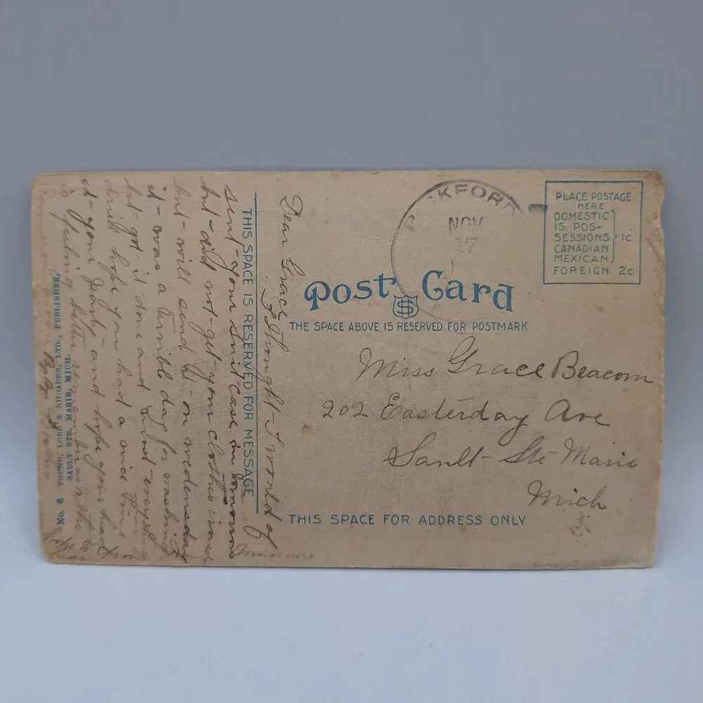 St Marys Catholic School Soo Mich Vintage Postcard send your