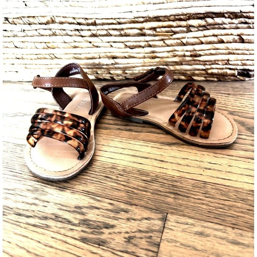 Old‎ Navy Girls Kids Sandals Brown Size 6