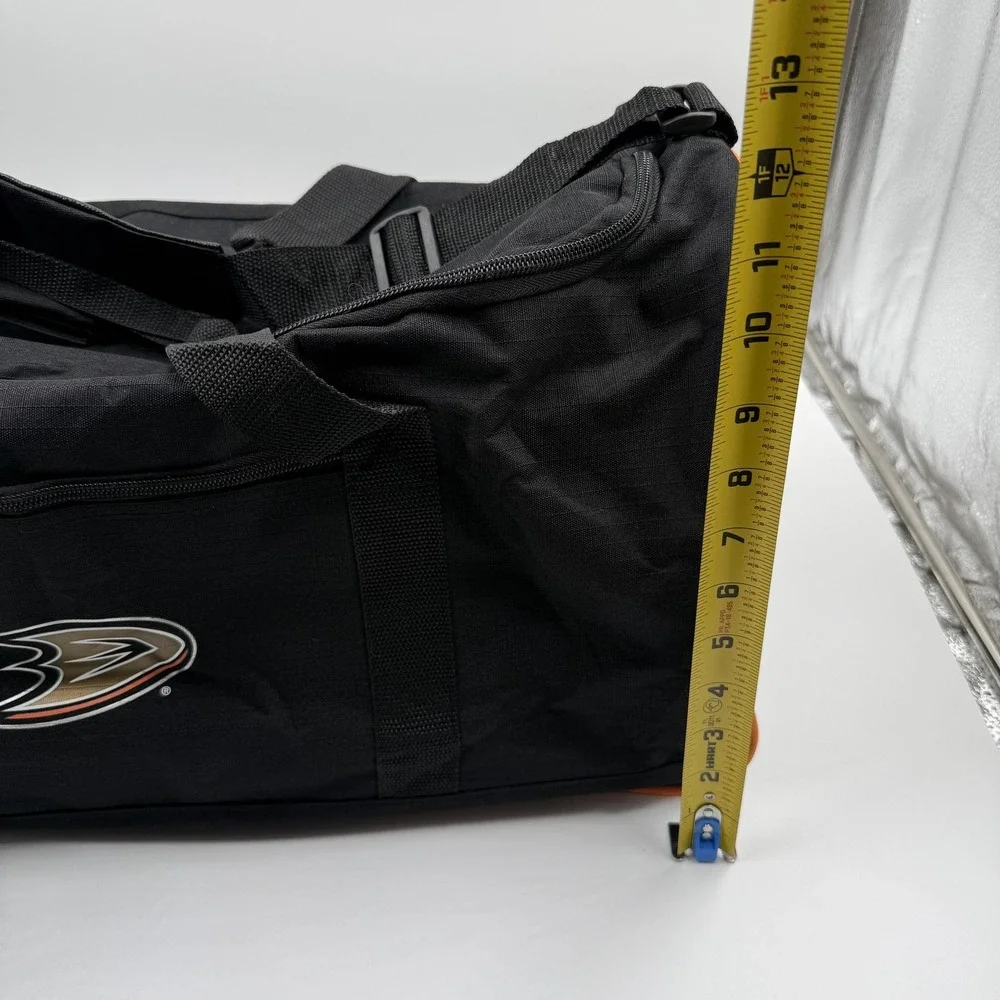 Vintage Anaheim Ducks Duffle Gym Bag Black NHL Hockey Die Hards Booster‎ Club