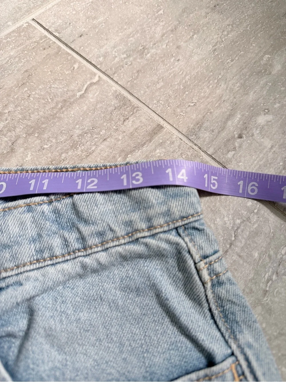 Girls Baggy Wide Leg Jeans Size 16 Light Wash Distressed Y2K Old Navy High Rise