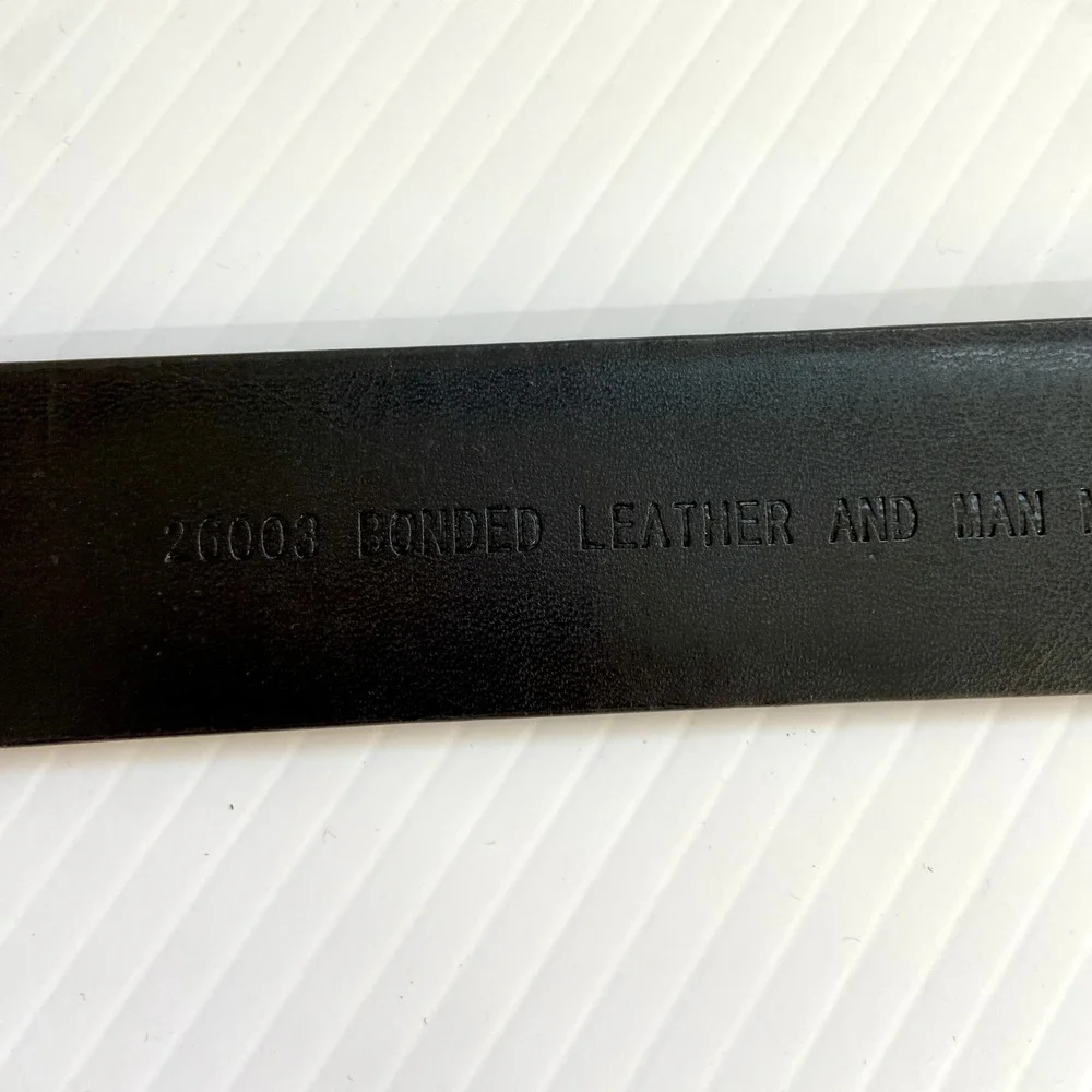 No brand black leather
