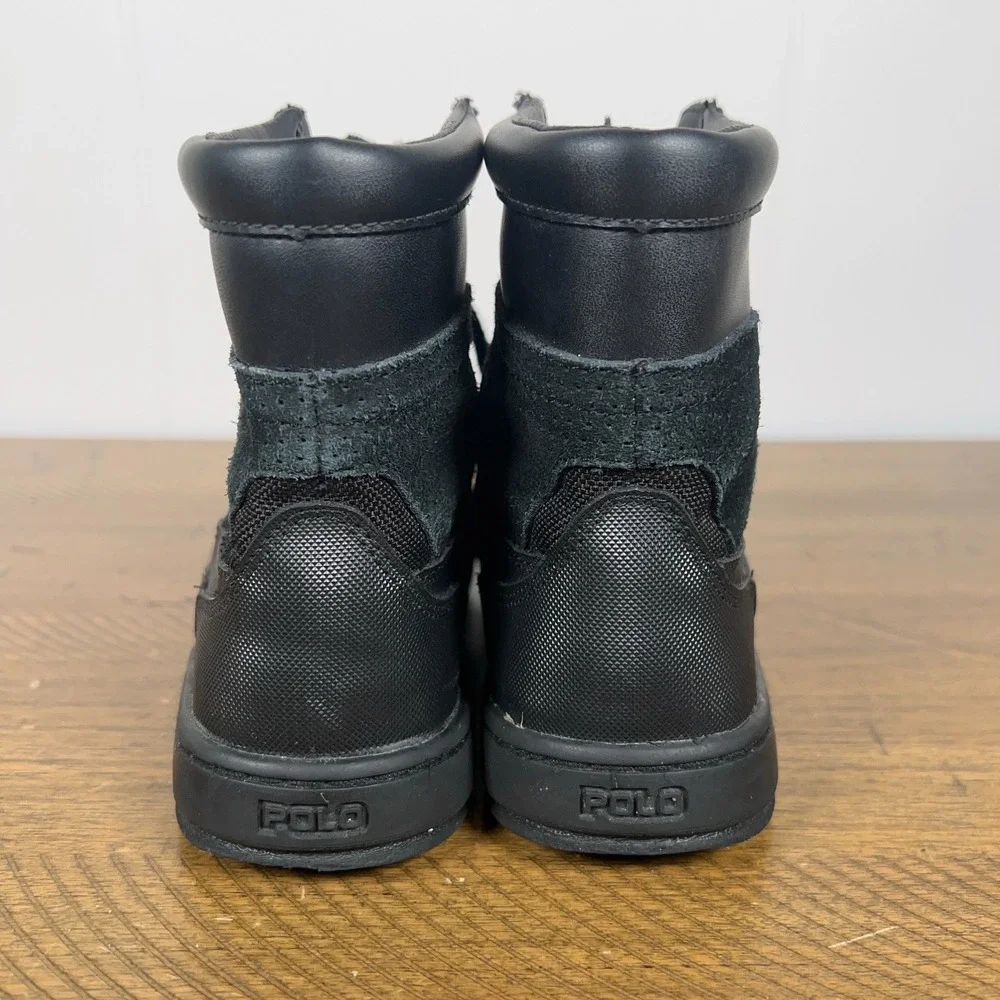 Polo Ralph Lauren Boots Toddler 1 Black Lansing Snow Winter Lace‎ Up Outdoor