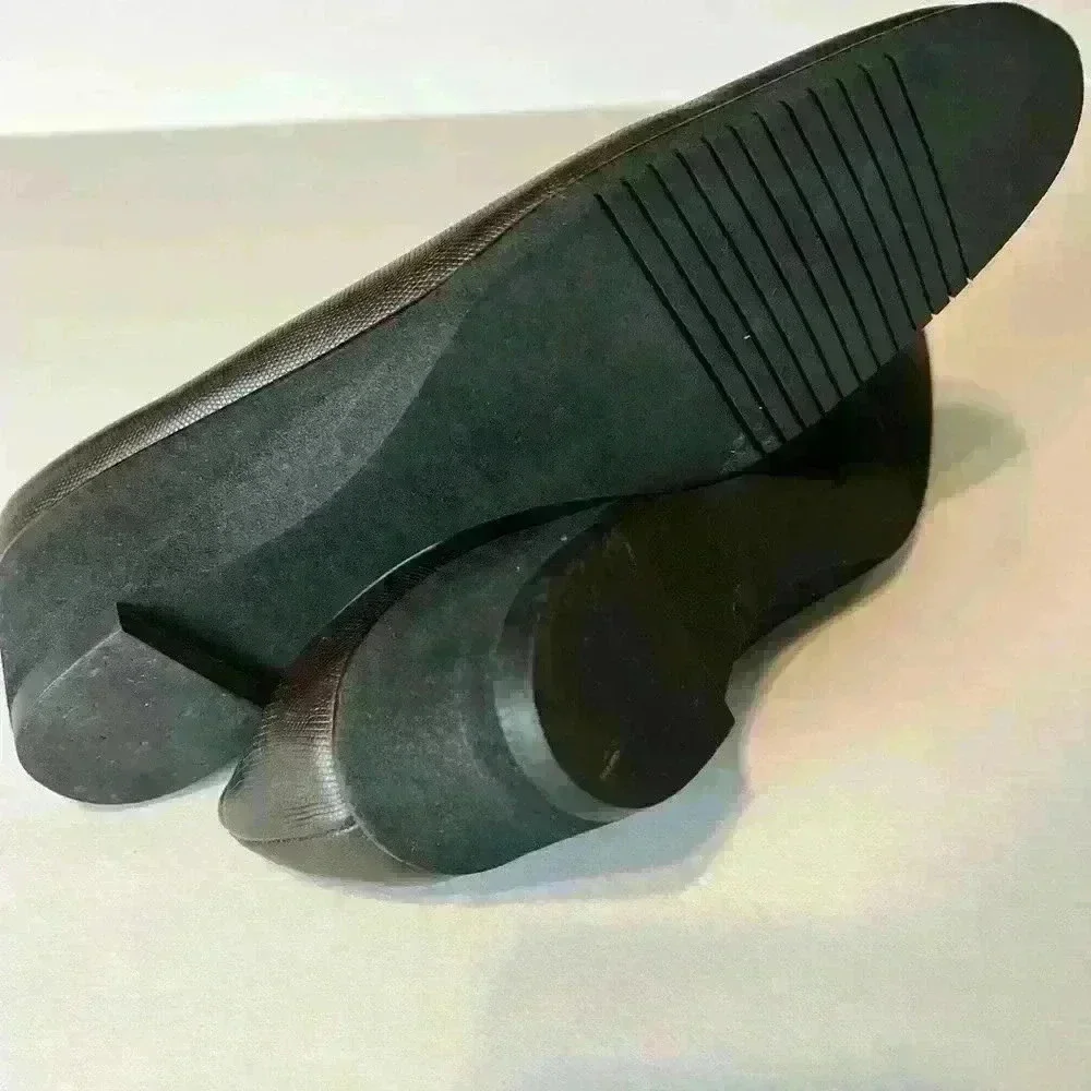 Salvatore Ferragamo Wedge Leather Shoe.