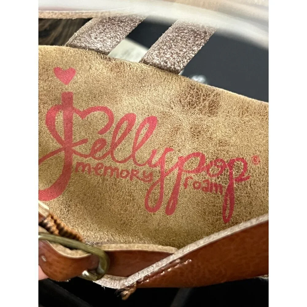 Jellypop leather strappy