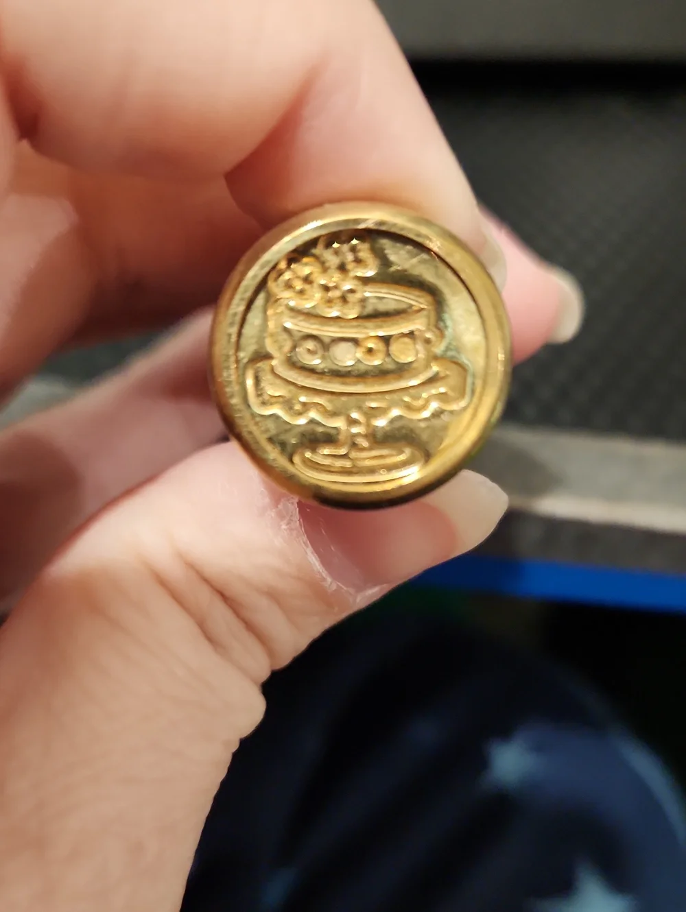 Brass Birthday Cake Wax Seal Stamp