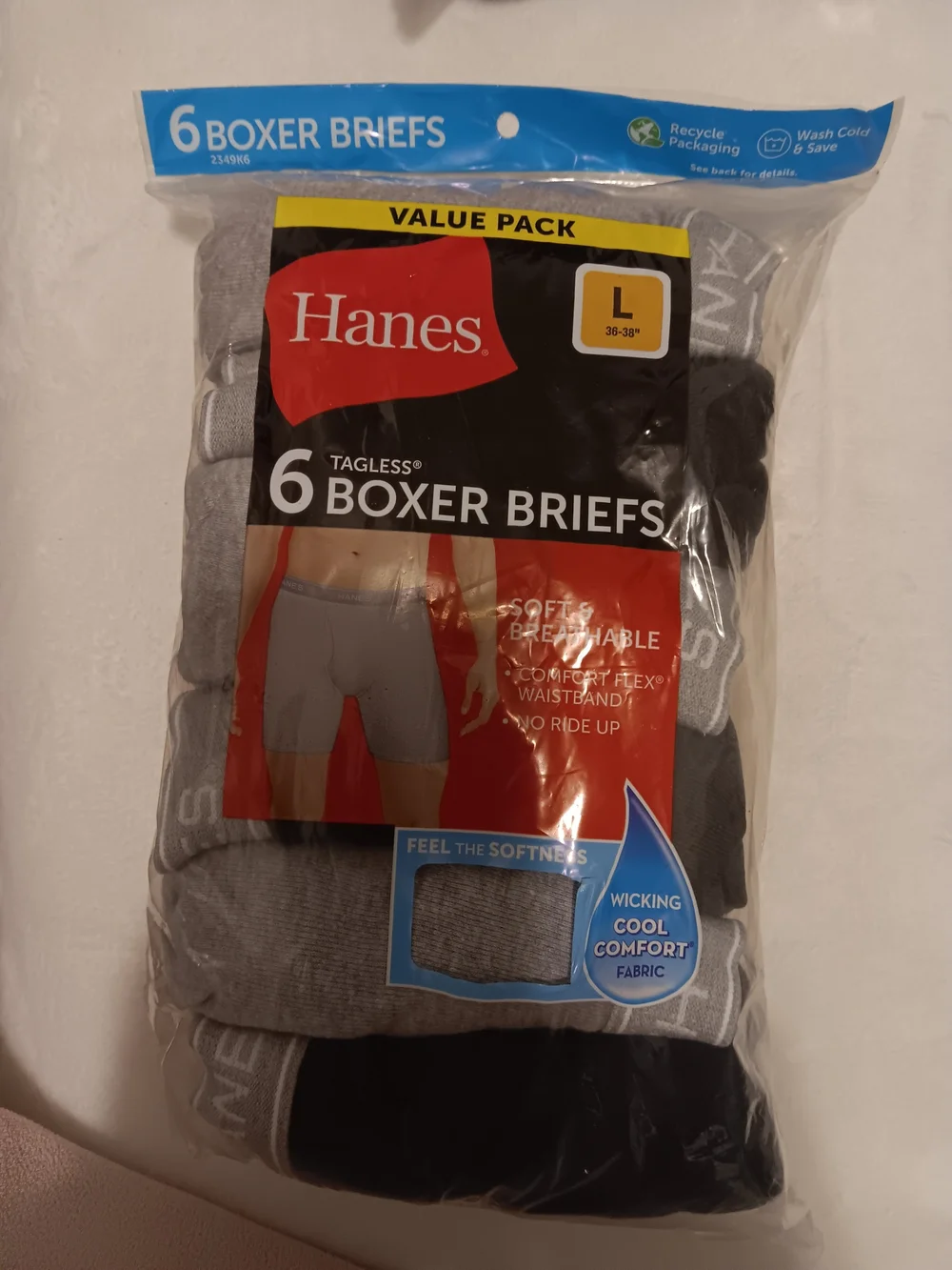 Hanes tagless boxer
