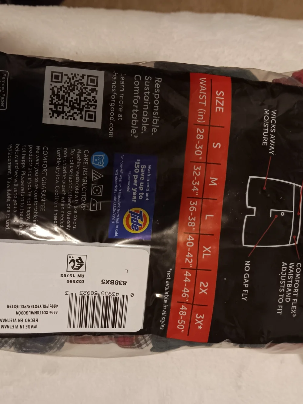Hanes tagless boxer