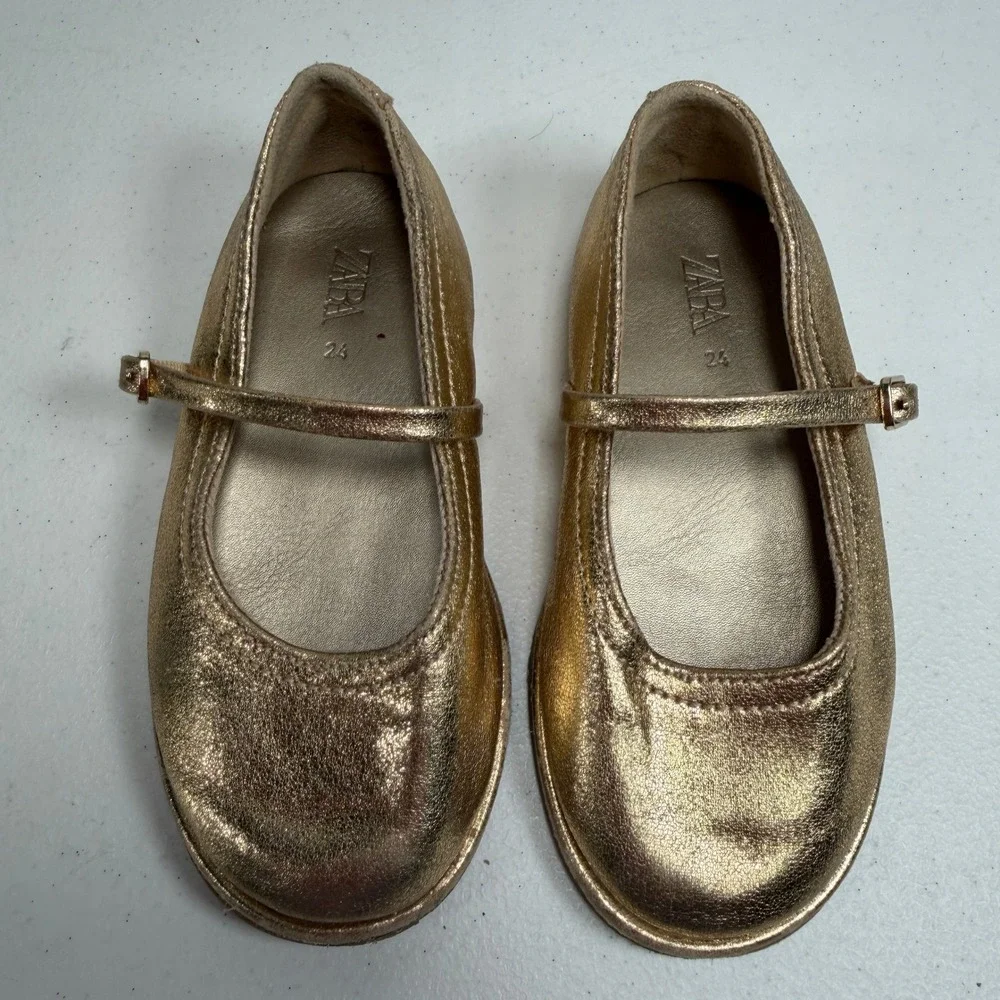 Zara metallic gold