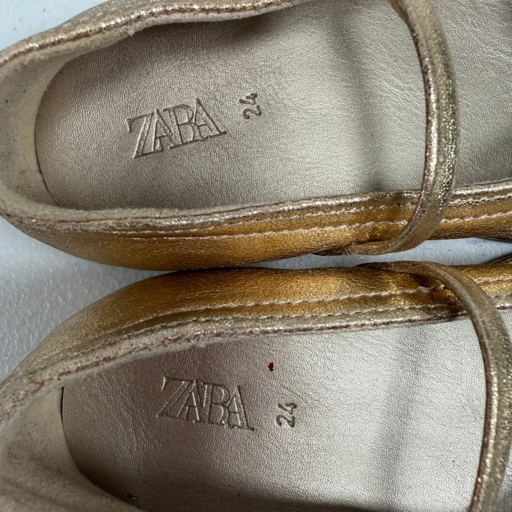 Zara metallic gold