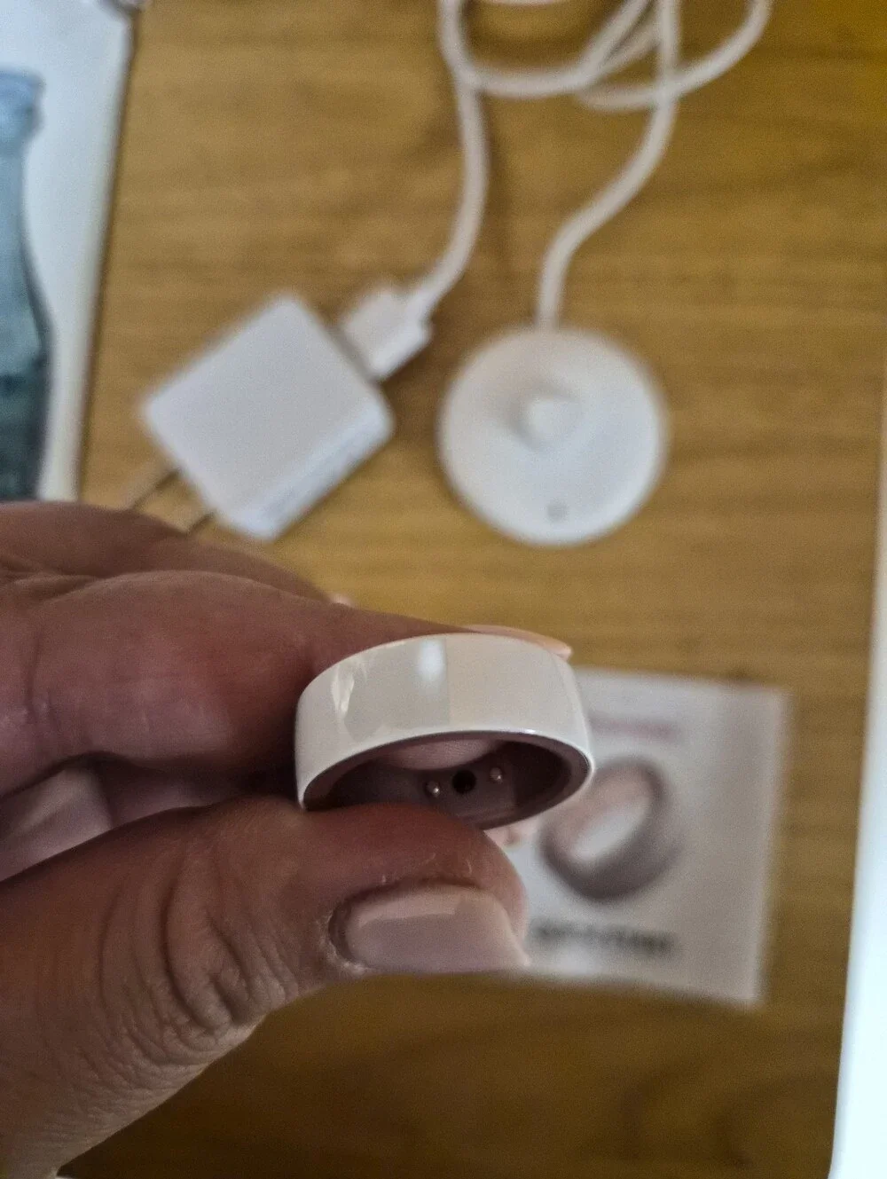 Femometer Ring Gen1 Size 9 - White/Rose Gold