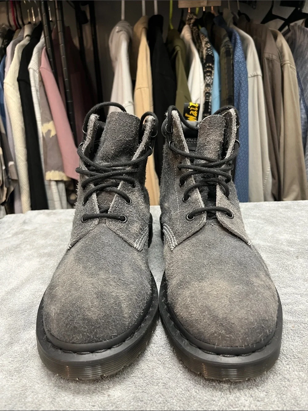 Dr. Martens textured gray