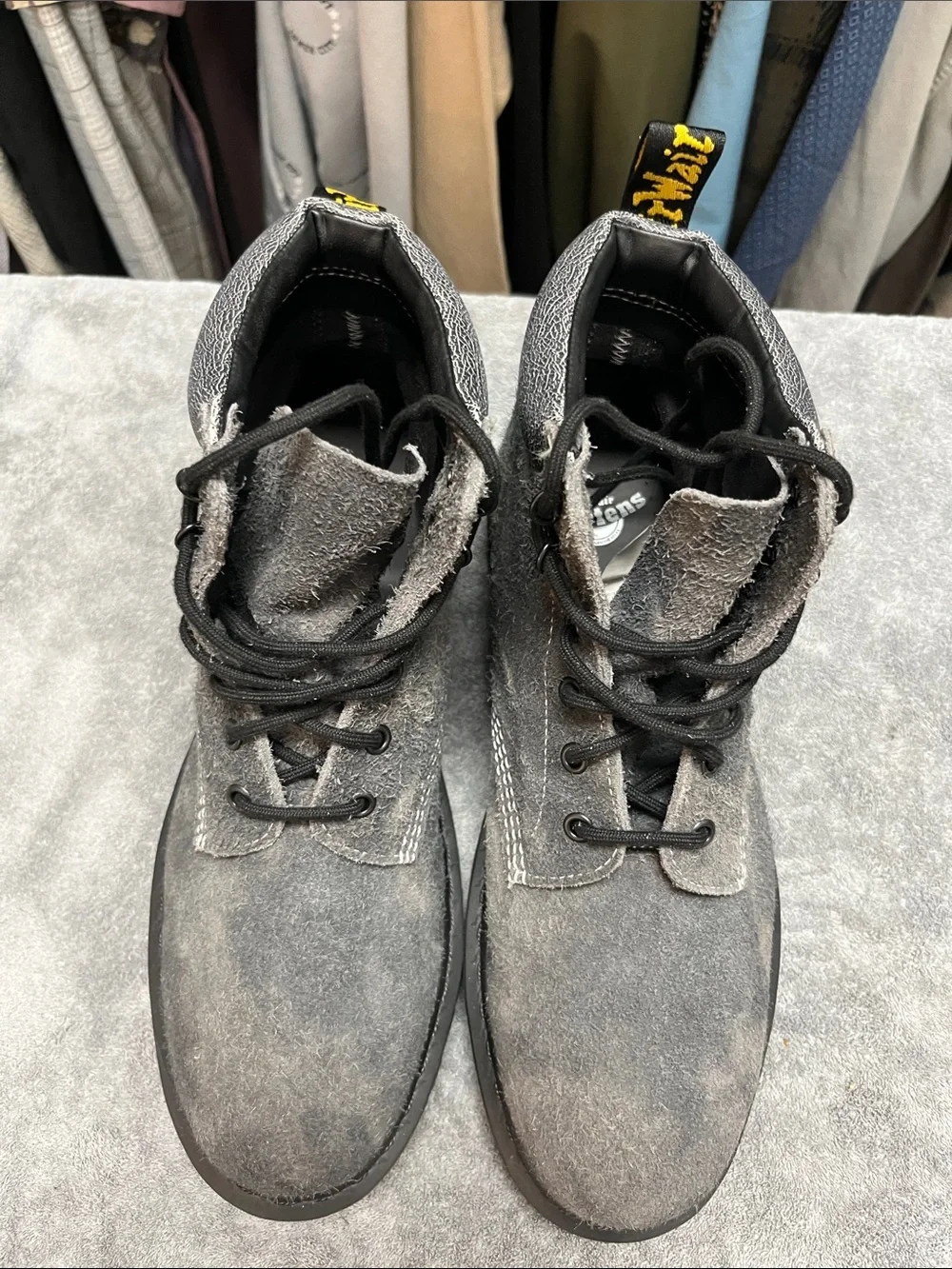 Dr. Martens textured gray