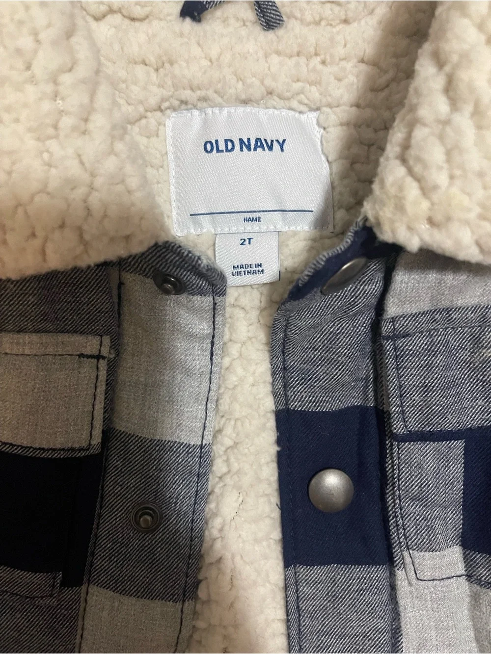 Old Navy cozy sherpa