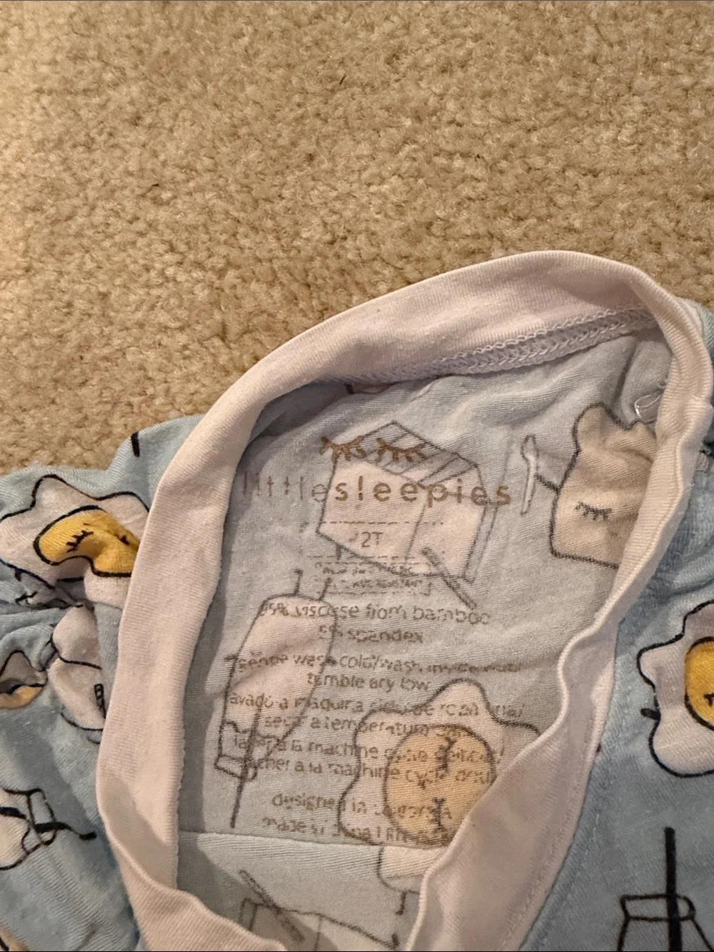 Little Sleepies light blue