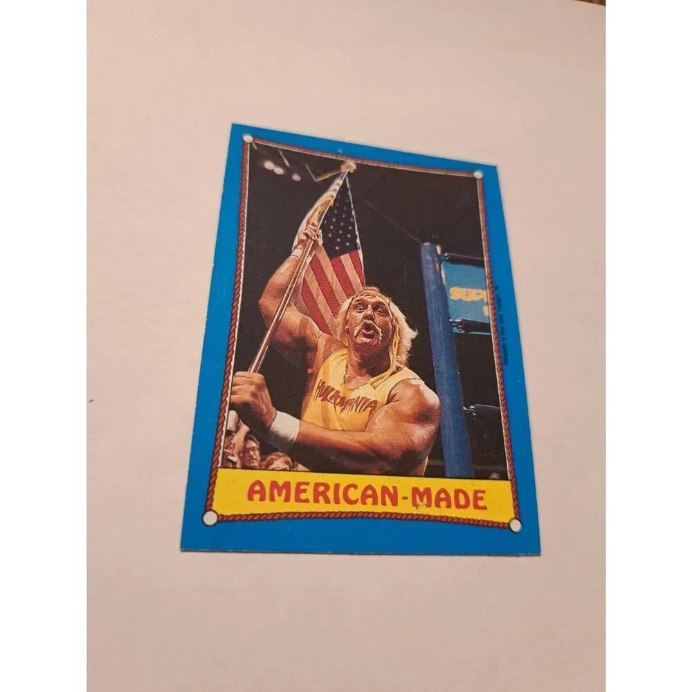1987 Topps WWF Hulk Hogan #35 American Made Wrestling Trading Card Vintage