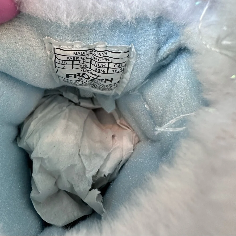 Toddler Disney Frozen Shimmering Blue Snow Boots