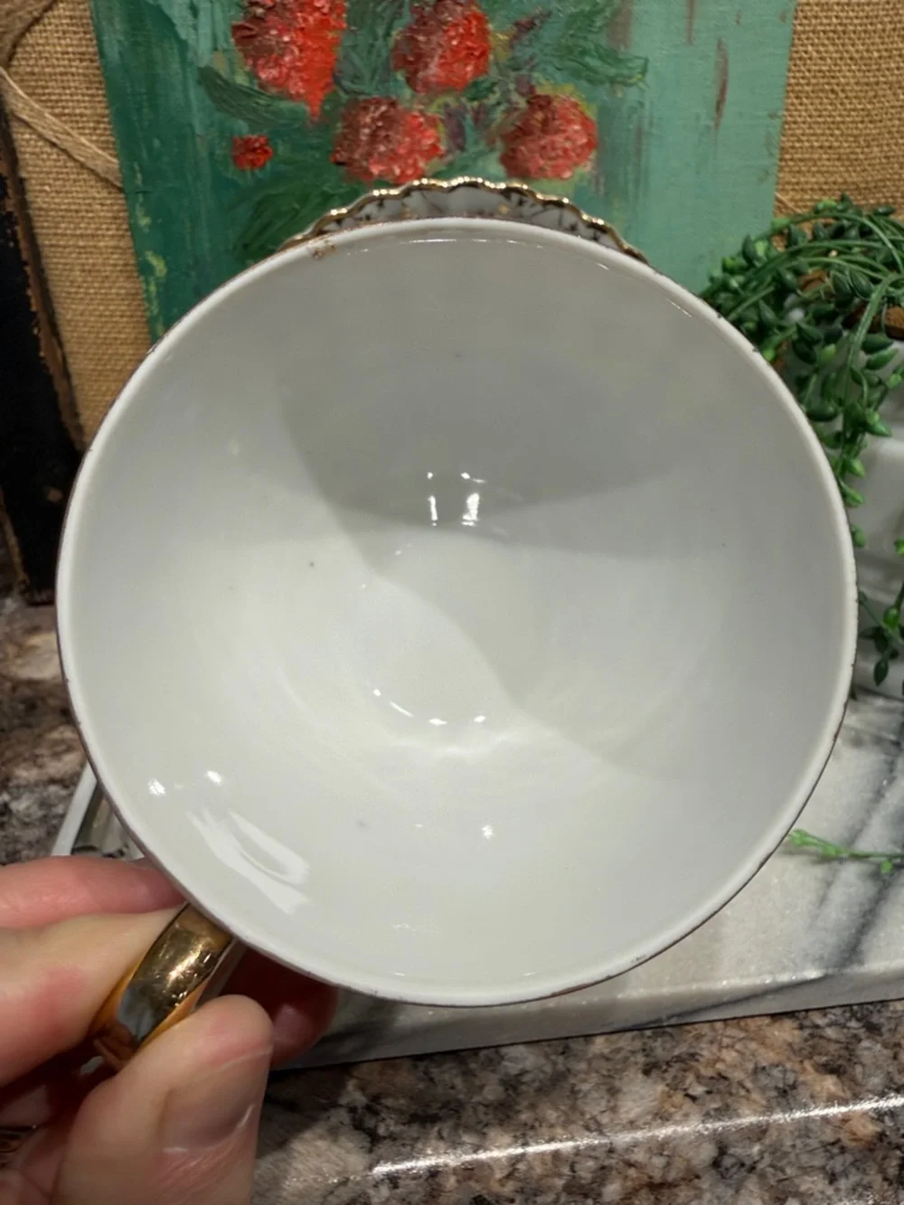 Vintage delicate white