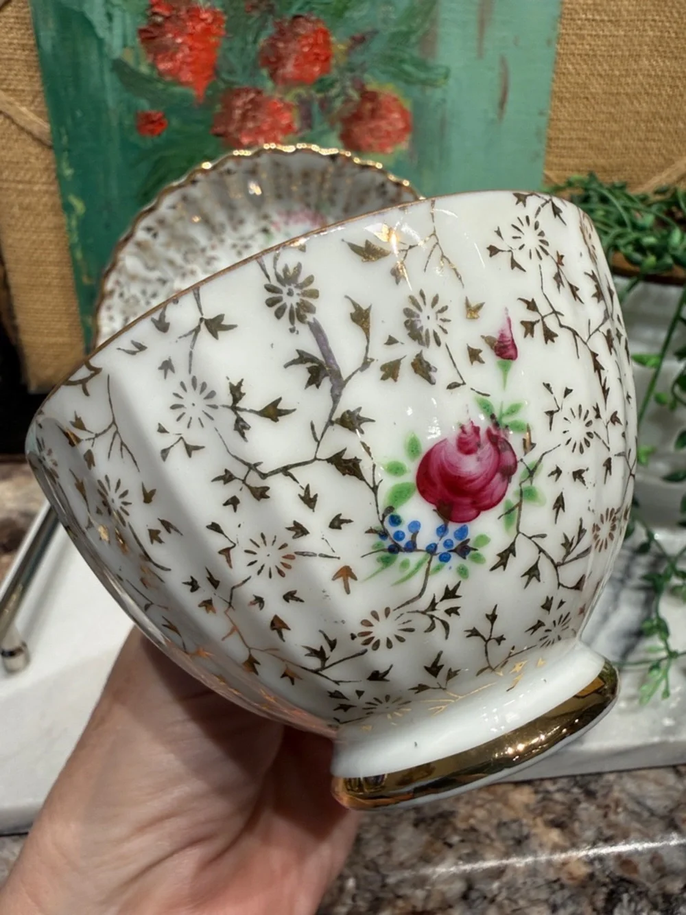 Vintage delicate white