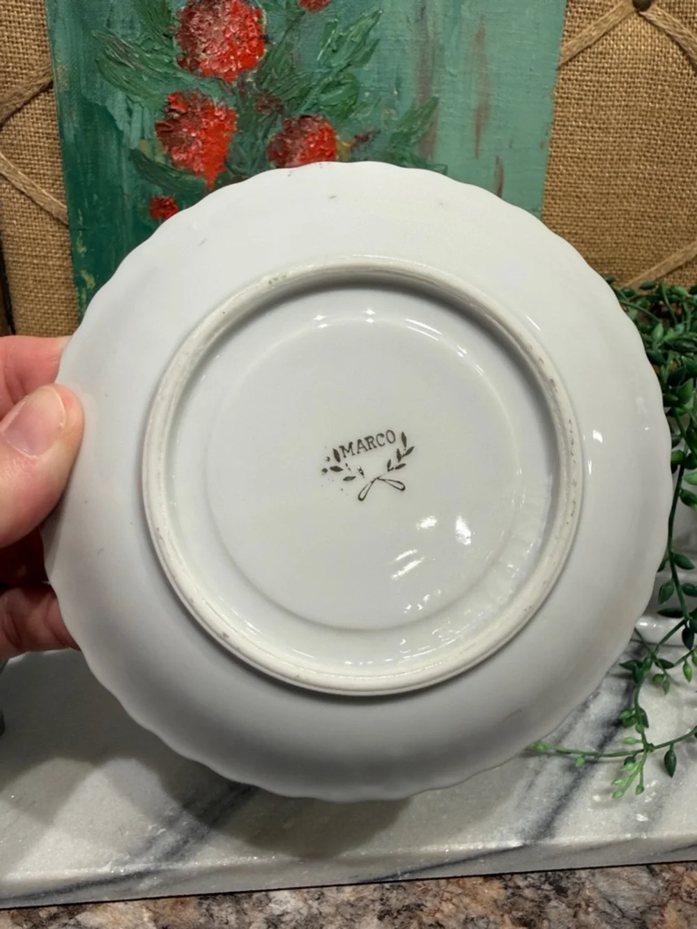 Vintage delicate white