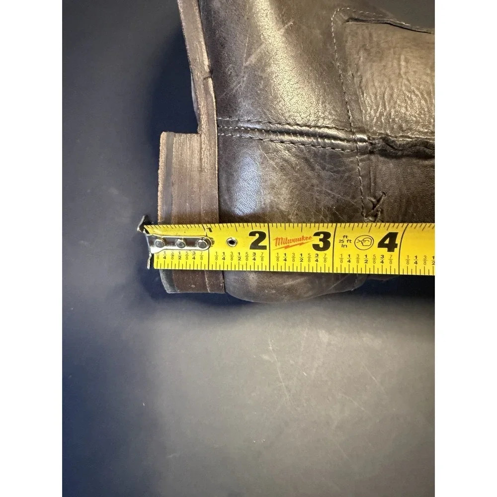 Frye‎ Cara Tall Riding Boots Gray Leather Size 9.5