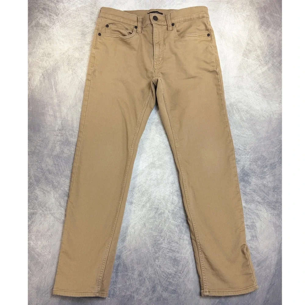 Banana Republic‎ Mens Slim Fit Traveler Pants Khaki Tan Chino 30x29