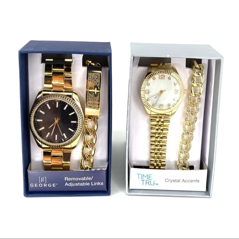 Time & Tru Women's Watch and George Men's Watch