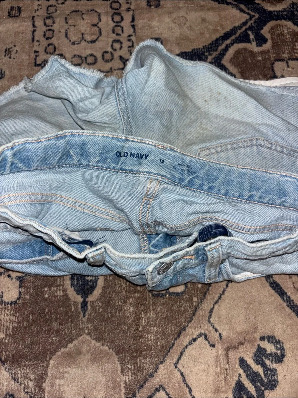 Old Navy Light Blue Denim Kids’ Distressed Shorts