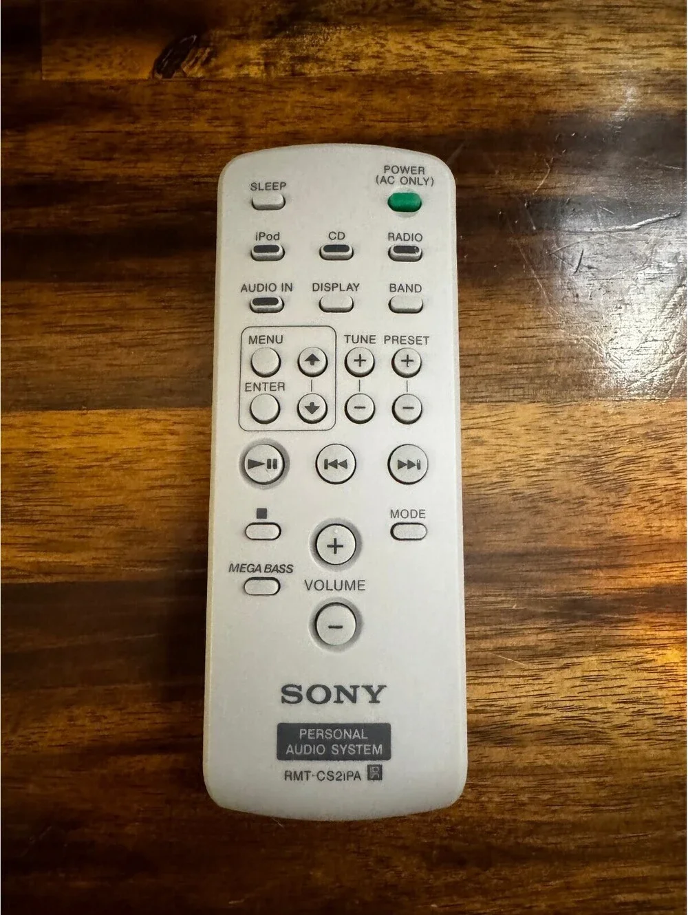 Sony RMT-CS2IPA Personal Audio System Remote OEM TESTED