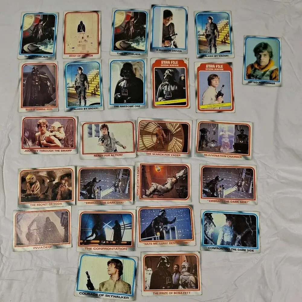 Vintage 1980 Topps Star Wars The Empire Strikes Back Trading Card Lot (25 Cards)
